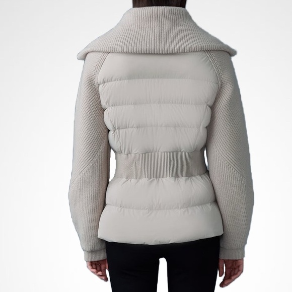 MACKAGE FOXY TRENCH M - BRAND NEW MIX MEDIA DOWN JACKET - Picture 4 of 9